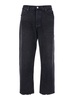 '90's' Black Five Pocket Jeans in Cotton Man
