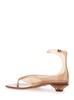 'Jelly' Brown Sandals with Logo Imprinted on the Side and Ankle Buckle Closure in Tpu Woman