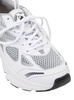 'Marathon Runner' Silver and White Sneakers wth Logo in Leather Blend Man Axel Arigato
