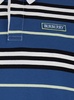 Multicolor Polo Shirt with Logo Patch on the Front and All-Over Striped Motif in Cotton Man