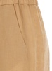 'Rocchette' Beige Linen with Elastic Waist in Linen Woman