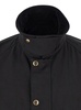 'Hunting' Black Jacket with Classic Collar and Adjustable Belt in Cotton Blend Man