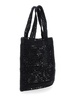 'Summer Banana' BlackTote Bag with Logo Lettering Embroidery on the Front and Charm with Logo in Tech Fabric Woman