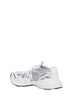 'Marathon Runner' Silver and White Sneakers wth Logo in Leather Blend Man Axel Arigato