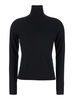 'Adda' Black High Neck Sweater in Cashmere Woman