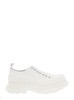 Alexander Mc Queen Man's  White Cotton Tread Sneakers