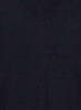 Blue Sweater with V Neck in Wool Woman