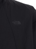 Black Jacket with High Neck and Embossed Logo on the Front in Tech Fabric Stretch Man