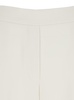 White Pants with Wide Leg and Elastic Rear Waist in Tech Fabric Woman