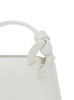 'small Corner' White Handbag With Removable Shoulder Strap In Leather Woman