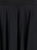 Black Long Skirt With Draped Details And Side Zip Closure In Cotton Woman