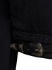 'mahina' Black Denim Patchwork Jacket With Heart-shaped Detail In Cotton Woman