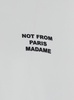 White Crewneck T-shirt With Slogan Print On The Front And Back In Cotton Man