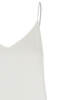 'abe' White Sleeveless Top With Spaghetti Straps And V Neck In Silk Stretch Woman