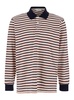 Multicolor Polo Shirt With All-over Striped Motif And Logo Embroidered On The Front In Cotton Man
