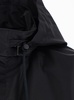 Balenciaga Black Jacket With Drawstring Hood And Maxi Logo Lettering Print On The Rear In Tech Fabric Man