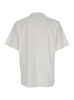 White Crewneck T-shirt With Tonal Ekd Logo Embroidery In Cotton Man