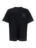 Givenchy Black Crewneck T-Shirt With 4G Logo Application On Chest In Cotton Man