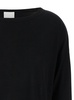 Black Pullover With Boart Neckline In Wool Woman