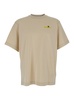 Beige T-shirt With Maxi Bee Print On The Back In Cotton Man
