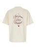 Beige T-shirt With Logo On The Front And Maxi Logo On The Back In Cotton Man