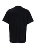 Givenchy Black Crewneck T-Shirt With Embossed Logo On Front In Cotton Man