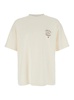 Beige T-shirt With Logo On The Front And Maxi Logo On The Back In Cotton Man