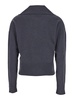 Grey Sweater With Sailor Collar In Wool Blend Woman