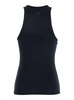 Black Top With Logo Printed On The Back In Modal Blend Woman