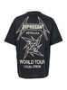 '40 Year Anniversary X Metallica' Black T-shirt With Front And Back Logo Print In Cotton Blend Man