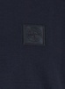 Stone Island Blue Crewneck T-Shirt With Logo Patch On The Front In Cotton Man