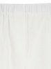 'steven' White Pants With Elastic Waist And Wide Leg In Cotton Stretch Woman