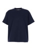 Bottega Veneta Blue Double-Layer T-Shirt With Log Embroidery In Cotton Man