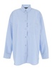 The Andamane Light Blue Shirt With Buttons In Cotton Blend Woman