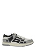 Amiri 'Skel Top Low' Grey Sneakers With Logo Patch On Thetongue And Contrasting Details On The Side In Leather Man