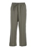 Ami Paris Green Pants With Elastic Waist With Waistband And Logo On The Back In Cotton Man