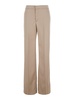 The Andamane Beige Pants With Pences On The Front In Tech Fabric Woman