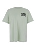Amiri 'Jazz Wolf' Green Crewneck T-Shirt With Logo Lettering On The Front And Maxi Print On The Rear In Cotton Man
