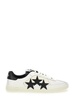 Amiri 'Pacific' Low Top Sneakers With Star Patch On The Side And Logo Patch On The Tongue In Leather Man