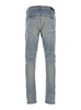'3D Bones' Light Blue Jeans with 3D Detail on the Side and Logo Lettering on the Rear in Denim Man