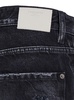 'Cool Guy' Black Five-Pocket Jeans With Rips In Cotton Denim Man
