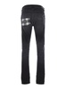 'Ma Quad Plais Mx1' Black Jeans With Ripped Details On The Front And Decorative Patches In Denim Man
