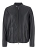Black Bomber Jacket With D Logo Detail In Leather Man