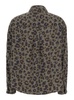 'Billie' Green Shirt With All-Over Leopard Print In Viscose Woman