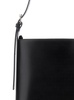 'Virginie' Black Bucket Bag With Shoulder Strap And Top Adjustable Handle In Leather Woman