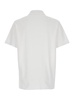White Polo Shirt With Classic Collar And Logo Embroidery On The Front In Cotton Man