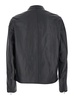 Black Bomber Jacket With D Logo Detail In Leather Man