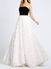 strapless ball gown in black