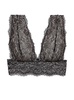 pret-a-porter longline bralette in black/stone