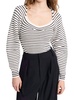 maeve sweater in natural/navy